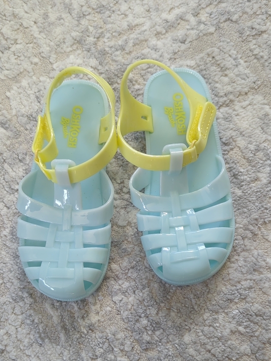 OshKosh B'gosh Other - OshKosh B'gosh Light Blue Jelly Sandals Size 10